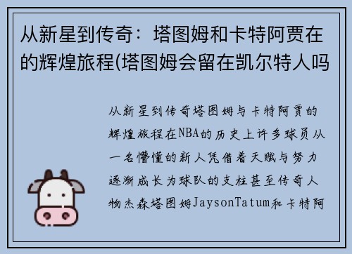 从新星到传奇：塔图姆和卡特阿贾在的辉煌旅程(塔图姆会留在凯尔特人吗)
